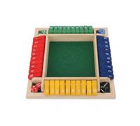 Wooden Dice Math Game Interactive Family Board Game for Kids Adults Pub Bar Party Parent Child Fun Educational