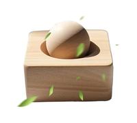 Wooden Diffuser - Ball Design Wooden Scent Machine, No Electricity Required Scent Diffuser, Sustainable Porous Fiber Vessel | Eco Friendly Essential Oil Absorption Sphere For Travel Nightstand Locker