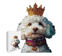 Wooden Dog, Animal Shape Jigsaw Stress Relief Brain Teaser Feature, Creative Wooden Game for Collectors Families Dog Lovers Home Office Living Room Game Night Use