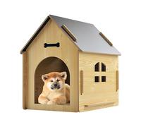 Wooden Dog House, Weatherproof Dog Kennel, Outdoor Dog Hutch, Rainproof Cat House, Dog Retreat House, Terrace Pet Shelter, Patio Dog House, Outdoor Pet House, Garden Dog Shelter, Insulated Dog House