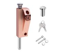 Wooden Door Spring Floor Lock Sliding Latches Antitheft Glass Doors Lock for Home Office Hardware for Window Glass Patios