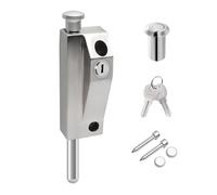 Wooden Door Spring Floor Lock Sliding Latches Antitheft Glass Doors Lock for Home Office Hardware for Window Glass Patios