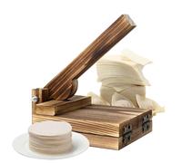 Wooden Dumpling Mold, Manual Wrapper Press, Grip with, Kitchen Gadget Holder, Decorative Prop with Modern Design, Dough Tool for Tortilla Ravioli Wonton Apartment Restaurant