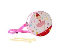 Wooden Educational Instrument - Drum for Kids | 5.9in Adjustable Carrying Strap Wooden Drum | for 2-5 Years Old Boy Girl Student Home Kindergarten Nursery Playroom