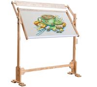 Wooden Embroidery Stand,Floor Standing Cross Embroidery Frame,Adjustable Cross Embroidery Frame,5-Speed Height Adjustable,For Diy Sewing Handmade Tools, LJJY-KK