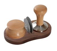 Wooden Espresso Tamping Pad, Anti Slip Coffee Pressing Pad, 16,7 x 8,8 cm 6,57 x 3,46 Inches, Coffee Tamper Organizer For Coffee Lovers, Even Pressure Application And Protecting Countertops