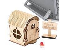 Wooden Fairy House Craft Kit - Wooden Houses For Crafts, Wood Building Crafting Set, Fairy Houses Crafts Kits | For Holiday Home Event Windowsill Desk Girls Daughter Son