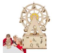 Wooden Ferris Wheel Music Box Creative Rotation Craft Kit, Birthday Christ | Wooden Ferris Wheel Craft Kit, Creative Rotation Music Box, Perfect Birthday Christmas Gift for Adults Teen Boys