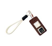 Wooden Fidget Keyring - Keyboard Clicker Sensory Toy, Decorative Relaxing Gadget with Portable Design, Mini Stress Relief Pendant with Keychain Loop, Fidget Accessory for Teens Adults Students Travel