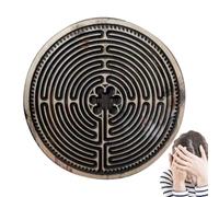 Wooden Finger Labyrinth - Mindfulness Maze, Meditation Tool, Relaxation Gam