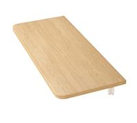 Wooden Floating Deciduous Table with Metal Stand, Living Room Bedroom Stand Workbench Computer Desk (Size : 40X25cm) ()