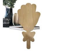 Wooden Flower Craft, Hand Print Decorative Device, 6x5 Inches Artwork with Material, Mothers Day Tool for Kids and Women, Home Accessory with Elegant Design, Gift Item for Desk and Shelf