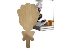 Wooden Flowers Craft, Hand Print Bouquet, Reusable Funny Elegant Design for Celebration, Decorative Shelf Display, Home Office Apartment, Mothers Day Birthday Holiday Women Mom