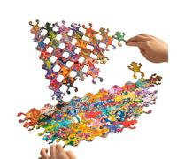 Wooden Frog Puzzle Educational Toy | Animal Jigsaw Puzzle For Kids Recognition Parent Child Interaction Preschool Classroom Early Childhood Travel Home Yard Patio | Learning Toy Of For And With Creati