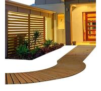 Wooden Garden Pathway - Wooden Pathway For Outside | Weatherproof Anti-Slip | Temporary Outdoor Walkway | For Backyard Wedding Camping Site Pool Surround Beach House Home Gardeners Landscapers