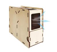 Wooden Grain Separator Machine & Birds Feed Grain Blowing Tool | Chaff Blower for Millet and Bird Food Processing | Effective Grain Shelling and Separation Machine for Easy Feeding