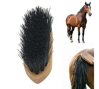 Wooden Grooming Brush, Promotes Coat Care, Livestock Hair Massage Comb, Smooth Wood Handle Brush with Dense Bristle Design, Animal Grooming Accessory for Horses Dogs Stable Barn 7.09x2.28 inches