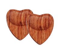 Wooden Guitar Picks, Heart Shape Picks, Anti-Slip Guitar Picks, Ukelele Guitar Picks, Solid Wood Picks, Smooth Guitar Picks, Ukelele Pick Set, Bass Guitar Picks, Guitarists Musician Picks, Heart