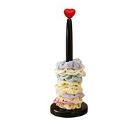 Wooden Hair Tie Organizer - Vertical Headband Holder, Non-Slip Hair Accessory Stand for Girls and Women | Display Rack for Bathroom, Bedroom, Dormitory, Apartment, Vanity, Countertop, Dresser, Shop