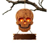Wooden Halloween Door Hanger Sign | Trick Or Treat Door Sign | Decoratio