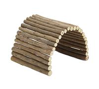 Wooden Hamster Bridge | Bendable Small Animal Bridge for Guinea Pigs/Ferrets/Hedgehogs | Plant - Based Shrub Material | Chinchillas & Rabbits Play Tunnel (15 * 60CM)