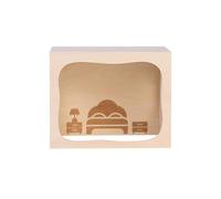 Wooden Hamster Cage, Comfortable Wooden Enrichment Pet Supplies, Mouse Toy Hamster Enclosure, Non-Disruptive Viewing For Climbing Play Exploration Bunny Chinchilla Ferret Small Animals Home Indoor