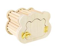 Wooden Hamster Hideouts - Cute Cloud Shaped Small Animal House Hut, Tiny Wooden Habitat Decor for Dwarf Hamster, Gerbil, Mouse, Mice, Small Pets Cage Shelter Use
