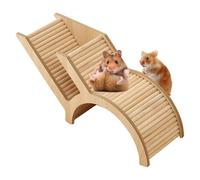 Wooden Hamster Hideouts, Small Animal Playground, Burrow Tunnel & Ladder, Interactive Wooden Playpen, Safe and Fun Habitat for Hamsters, Gerbils & Hedgehogs
