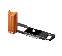 Wooden Hand Grip L Plate Bracket - Quick Release Camera Plate | Lightweight Metal + Wood L-Shape Fit for X-E5, Black & Silver, Outdoor Travel, Hiking, Fishing, Driving