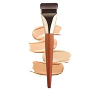 Wooden Handle Flat Top Concealer Brush - Foundation Makeup Brush