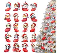 Wooden Hanging Ornaments - 3.15inch Santa Doll Wooden Hanging Craft | Woodens Christmas Tree Topper | Ornament Pendant Decoration For Tree, Door, Window, Holiday Party, Festival Home Decor Acces