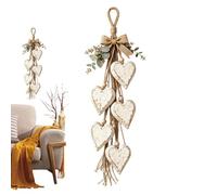 Wooden Heart Shaped Ornaments Wooden Decorative Pendants