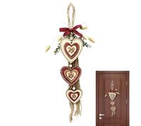 Wooden Hearts Decor Rustic Farmhouse Wall Ornaments with Lights