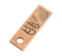 Wooden Hook Gauge, Fly Rig Measuring Tool, 3x0.98 Inches Fishing Accessory with Precise Markings, Measuring Gadget with Sturdy Build, Size Chart Tool for River and Lake