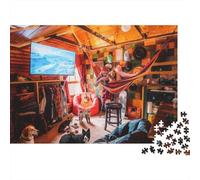 Wooden House Puzzle 1000 Piezass Material Reciclable Paper Maximalism Adult Jigsaws Accesorios para Juegos de Fiesta Developing Chicos y Chicas‘s Intelligence Educativo 70x50cm/1000pcs