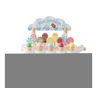 Wooden Ice Cream Shop - Pretend Serving Stand, Interactive Scoop Toys, Educational Grocery Simulation, Fine Motor Skill Builder, Colour Recognition Play Pack | Fun Group Entertainment for Preschool Cl