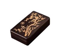 Wooden Jewelry Box - Vintage Storage Organizer, Portable Ring Holder with Multiple Slots, Earring Display Case for Daily Sorting, Jewelry Organizer Compact Tabletop Design, Accessory Storage Solution