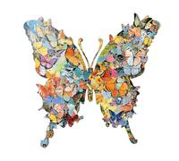 Wooden Jigsaw Puzzle - 162 or 118 Pieces Butterfly Shaped Puzzles | Interactive Wooden Puzzle for Hobby, Party, Family, Learning, Home, Preschool, Brain Exercise and Stress Reliefs Fun