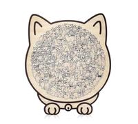 Wooden Jigsaw Puzzle - Animal Shape Wood Puzzle 135 Pieces | This 135-piece Wooden Cat-shaped Puzzle Features Morandi-colored Accents, Intricate Cat-themed Pieces, A 3D Cat Design, And U