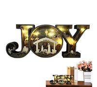 Wooden Joy Sign, Rustic Joy Letter Decor, Festive Holiday Ornament, Wooden Tabletop Decoration, Farmhouse Decors, Ideal for Thanksgiving, Fall, and Autumn Displays, 23x9.5x2.3 cm