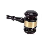 Wooden Judge's Gavel Auction Hammer with Sound Block for Attorney Judge Auction Handwork Good