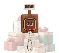 Wooden Keychain Rack, Magnetic Key Holder Organizer with Cute Funny Design, Wall Mounted Entryway Hanger for Keys, Home Decoration for Hallway Living Room Bedroom Apartment Office, Practical Organizat