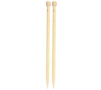 Wooden Knitting Needles Large Size Single Point Weaving Tool Highly Polished Smooth Surface No Barbs DIY Knitting Tool for Making Scarves Sweaters 2pcs 35cm 13.8in (12mm)