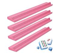 Wooden Mahjong Racks - 4-Piece Organizer For Mahjong Racks | Travel Mahjongs Rackss | Dominoes Game Stands | Compact Dominoes Game Stands For Home House Party Gatherings Club Holiday Festive Travel