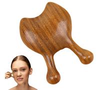 Wooden Massage Comb, Sandalwood Scalp Massager, Natural Wooden Facial Hair Comb, Wooden Massage Tool For Face And Eye, Wooden Scalp Massager, Hair Comb Facial Green Massage Tool For Body & Neck