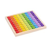 Wooden Math Board | Multiplication Board Educational Learning | Wood Math for Kids | Ideal for Early Childhood Development, Learning and Math Practice at Home or Classroom