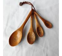 Wooden Measuring Spoons,Effortless Accuracy Farmhouse Wooden Coffee Scoop | Eye-Catching Elegance Multifunctional Compact Honey Measuring Tool, Seasoning Scoop For Jars, Sugar & Salt