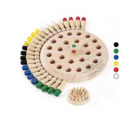 Wooden Memory Match Stick Chess Game Set, Funny Block Board Game Parent-child Interaction Toy for Boys And Girls Age 2 And Up TW