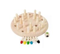 Wooden Memory Matching Chess, Concentration Training Educational Toy for Kids, 17cm Brain Development Game