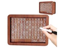 Wooden Money Bank - Decor Savings Number Ticks, Retro Style Cash Holder, Transparent Goal Counter Fun Home Display Organizer | for Kids Building Habits Budget Planning Pocket Money Collecting